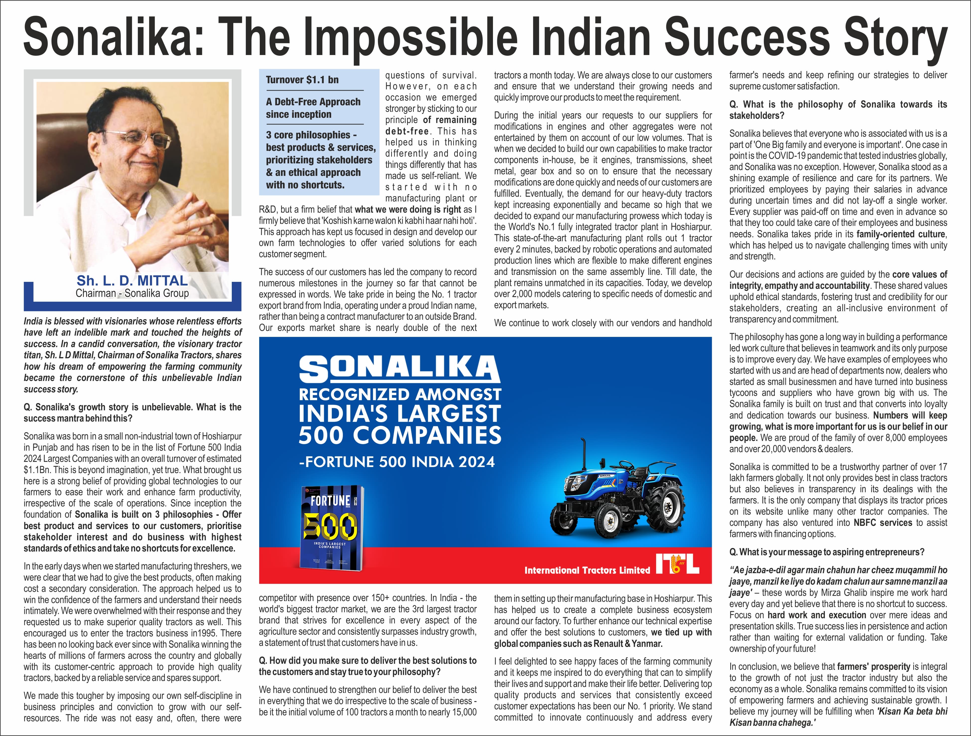 Sonalika tractor